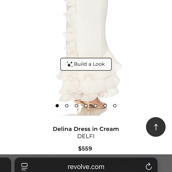 Revolve DELFI White Ruffle-Detail Midi Dress - Picture 2 of 4